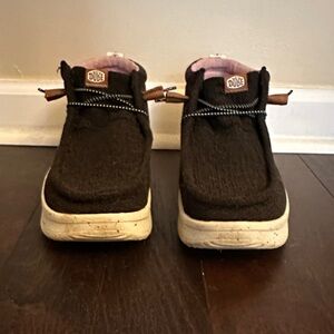 Hey Dude Dark Brown Slip-On Sneakers